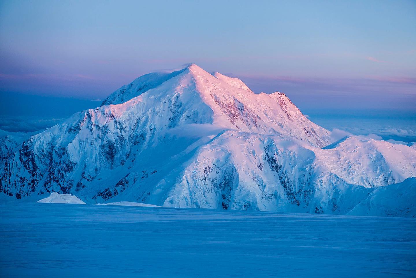 Mt Foraker at Sunset